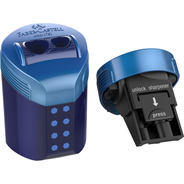 Faber Castell blyantspidser RollOn Sparkle, Bl