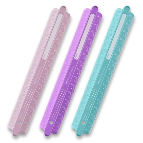 Faber Castell brudsikker Lineal, Sparkle, 30 cm, mrkelilla