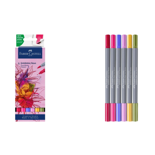 Faber Castell Goldfaber Aqua Dual Marker, Blomster