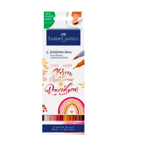 Faber Castell Goldfaber Aqua Dual Marker, Boho, 6 stk.
