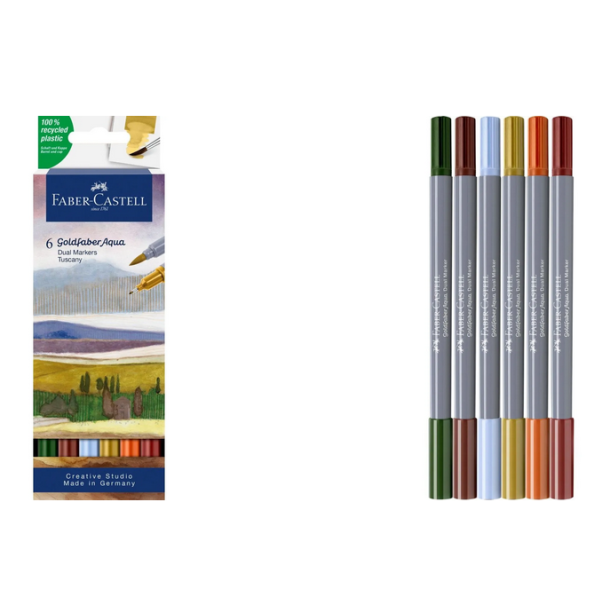 Faber Castell Goldfaber Aqua Dual Marker, Toscana