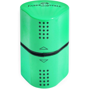 Faber Castell Grip Trio blyantspidser - Natur Grn
