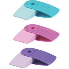 Faber Castell Mini Sparkle viskelder i plast omslag, pastel