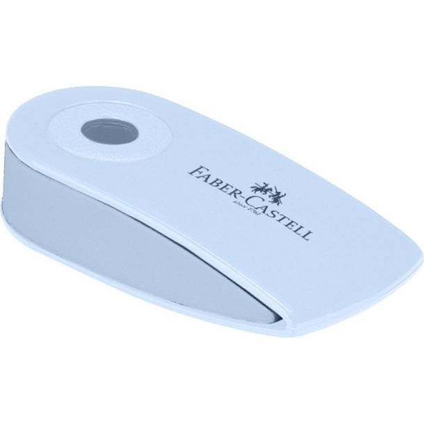 Faber Castell mini viskelder i plast omslag, bl/bl