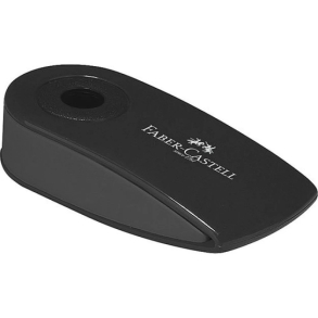 Faber Castell mini viskelder i plast omslag, sort/sort