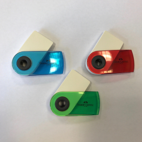 Faber Castell mini viskelder i plast omslag