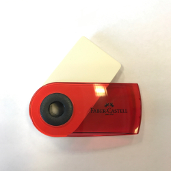 Faber Castell mini viskelder i plast omslag