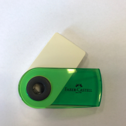 Faber Castell mini viskelder i plast omslag