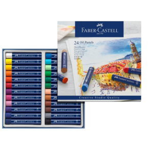 Faber Castell oliepastel, 24 stk.