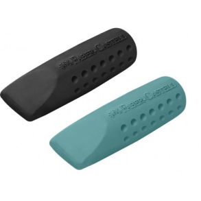 Faber Castell pencil tip beskyttelse og viskelder, sort/bl