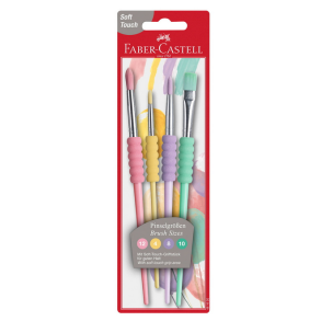 Faber Castell pensler med greb, pastel, 4 stk.