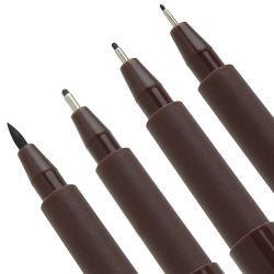 Faber Castell PITT artist pens sepia / brun, 4 stk.
