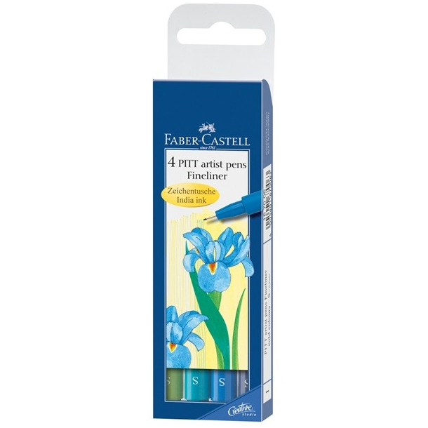 Faber Castell PITT fineliner, cold colours