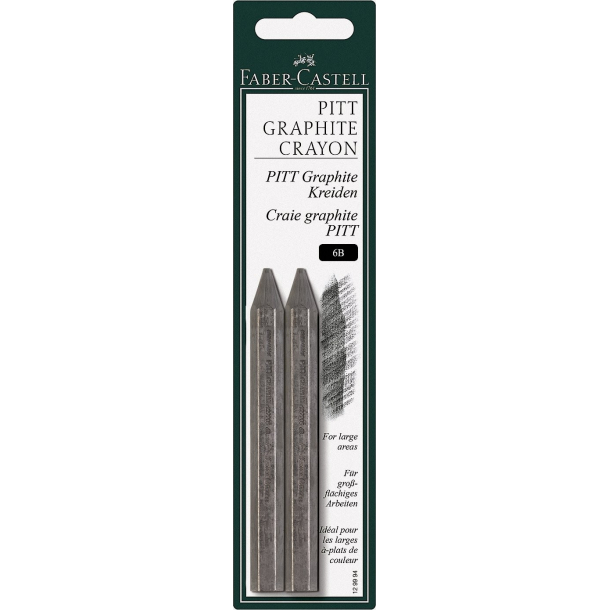 Faber Castell PITT graphite 2 stk., 6B