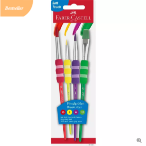 Faber Castell Soft Touch Pensler, 4 stk.