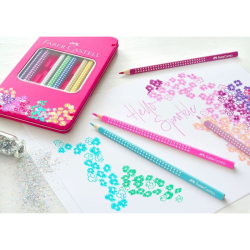 Faber Castell Sparkle farveblyanter, st m. 12 dele