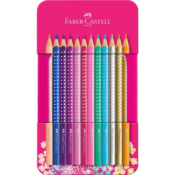 Faber Castell Sparkle farveblyanter, st m. 12 dele