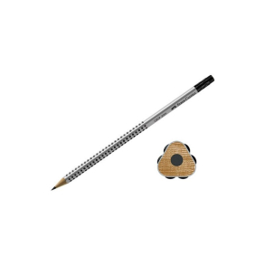 Faber Castell trekantet blyant med viskelder, gr