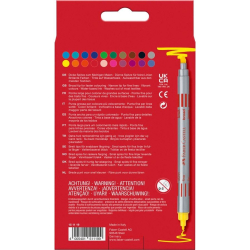 Faber Castell tyk/tynd tusch, 20 stk.