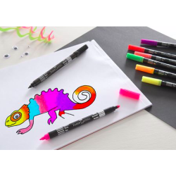 Faber Castell tyk/tynd tusch, neon