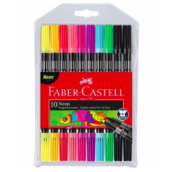 Faber Castell tyk/tynd tusch, neon