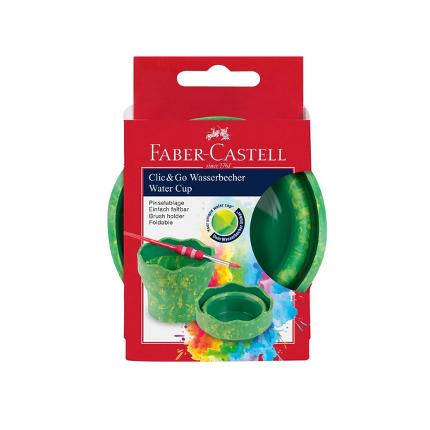 Faber Castell vandkop, foldbar, grn marmor