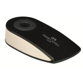 Faber Castell viskelder i plast omslag, sort