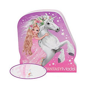 FANTASYModel Notesblok lille Mermaid, Enhjrning og Havfrue, pink