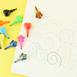 Farvekridt 12 i 1, Hjerter og stjerner