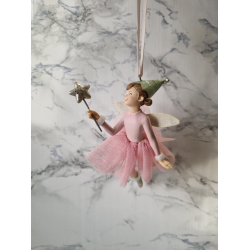 Fe med stjernestav, rosa, 13cm