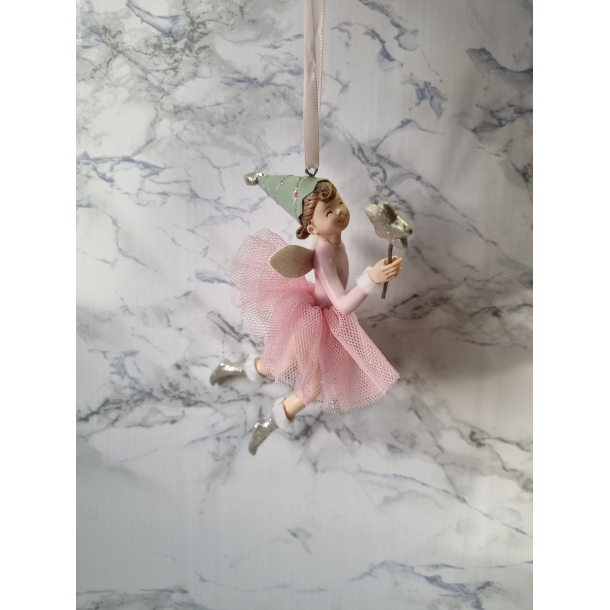 Fe med stjernestav, rosa, 13cm