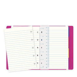 Filofax Notesbog lderlook - A6 - Fuchsia
