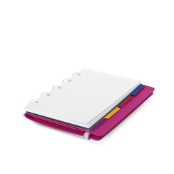 Filofax Notesbog lderlook - A6 - Fuchsia
