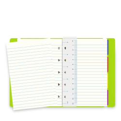 Filofax Notesbog lderlook - A6 - Grn