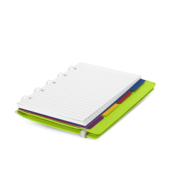 Filofax Notesbog lderlook - A6 - Grn