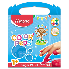Maped fingermaling, 4 farver