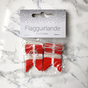 Flagranke med splitflag, 2 x 2 m