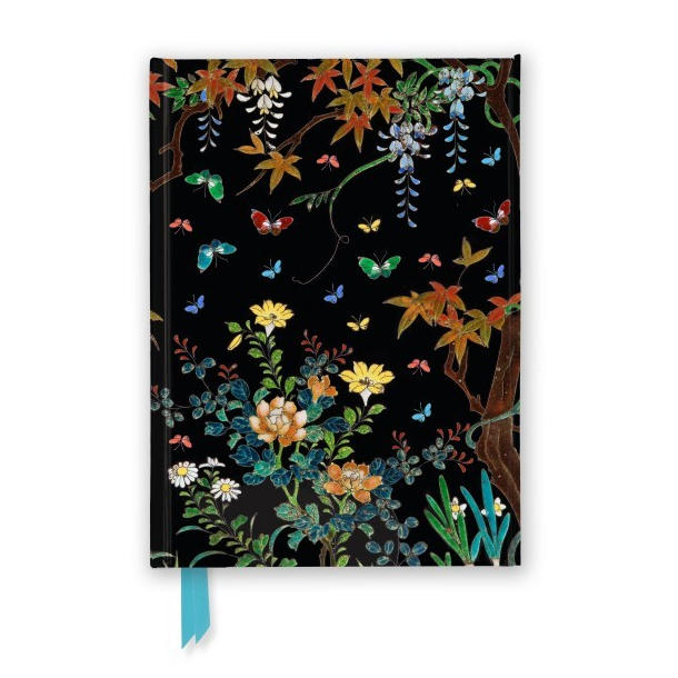 Flame Tree, Notesbog med magnetlukning, Cloisonn&eacute; Casket with Flowers and Butterflies