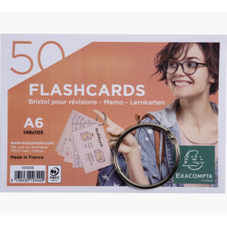 Flashcards, A6, Linieret, Bl