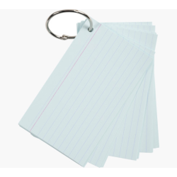 Flashcards, A6, Linieret, Bl