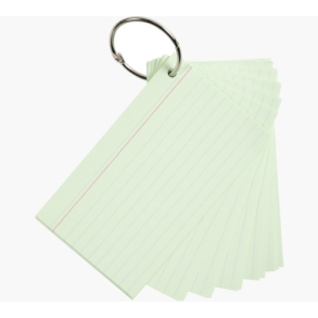 Flashcards, A6, Linieret, Grn