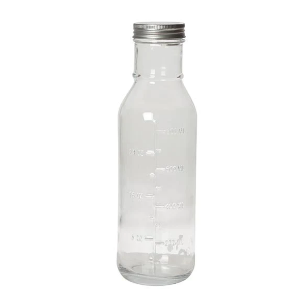 Flaske med metallg, 1000ml