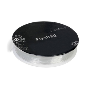 Flextrd, tykkelse 0,8 mm, rund, 15m, klar