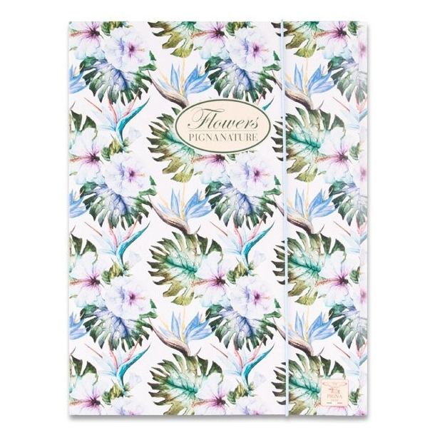 Flowers Pignanature elastikmappe, bl