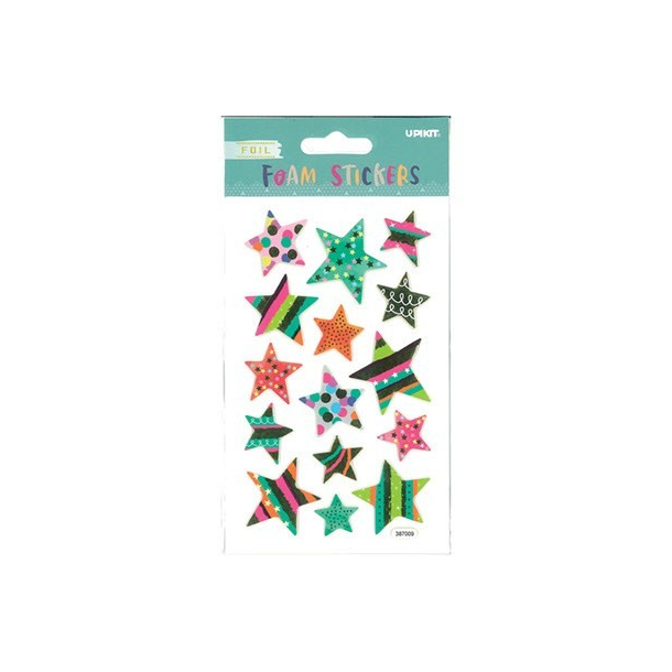 Foam Stickers Stjerner, 15 stk. 