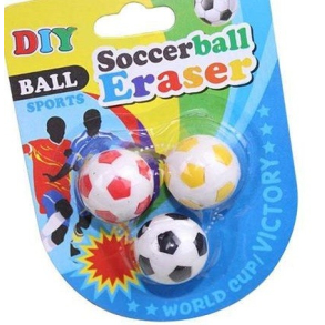 Fodbold viskelder, 3 stk.