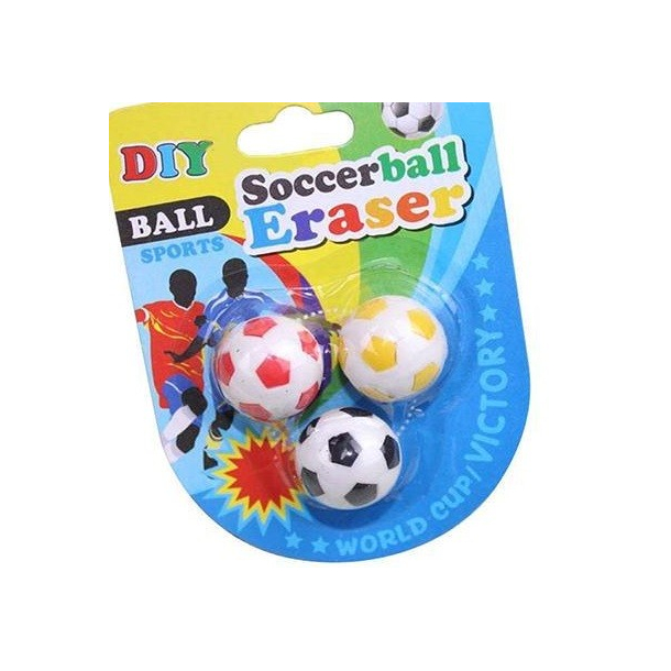 Fodbold viskelder, 3 stk.