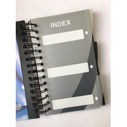 Foldermate visitkortmappe, sort