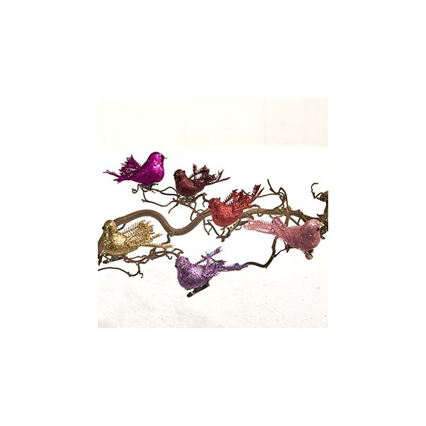 Fugle p klemme m. glimmer 