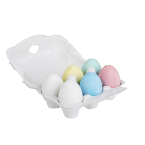 Gadekridt i ggebakke, 6 stk.